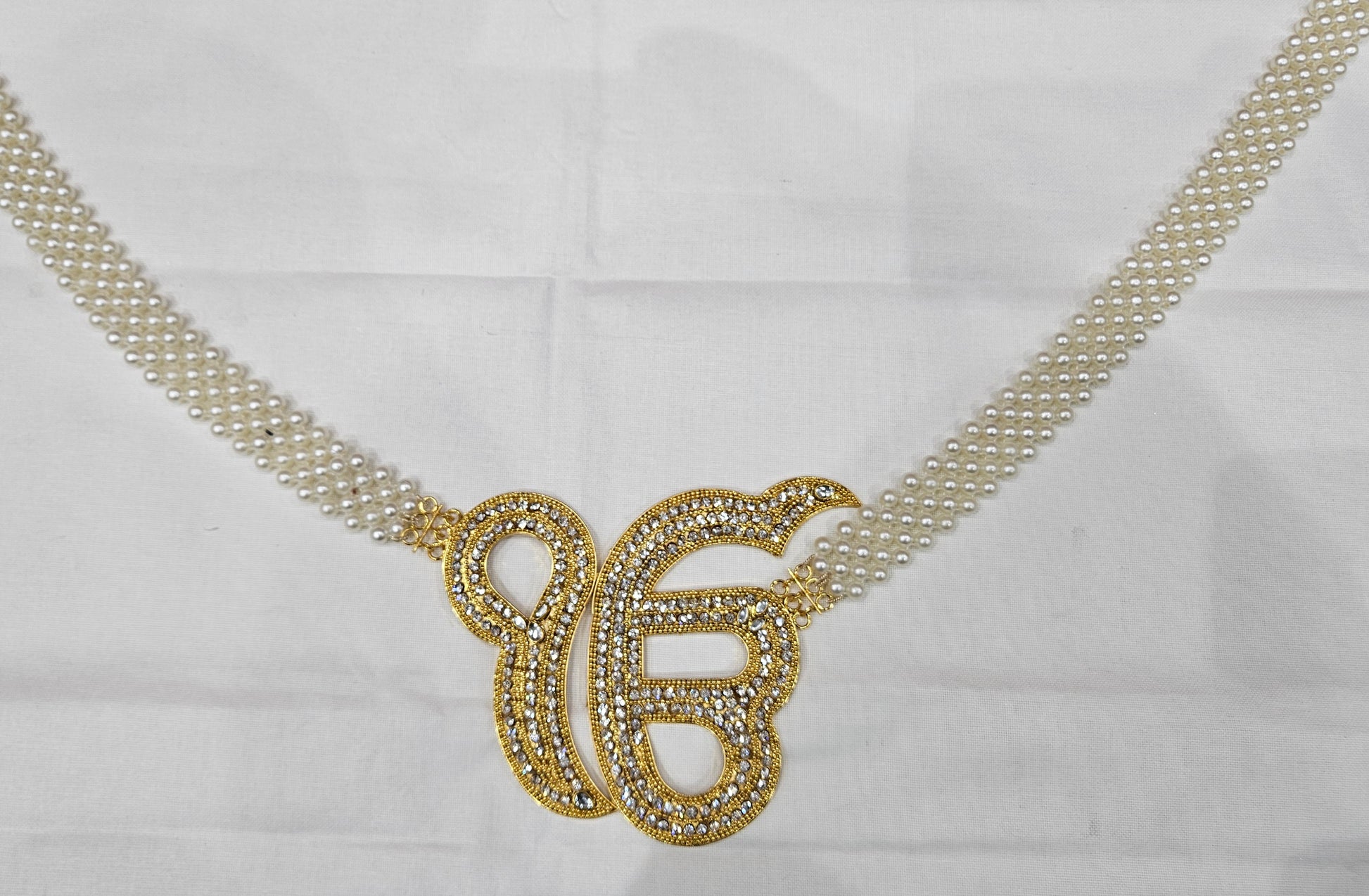 Ek Onkar Haar White Stones