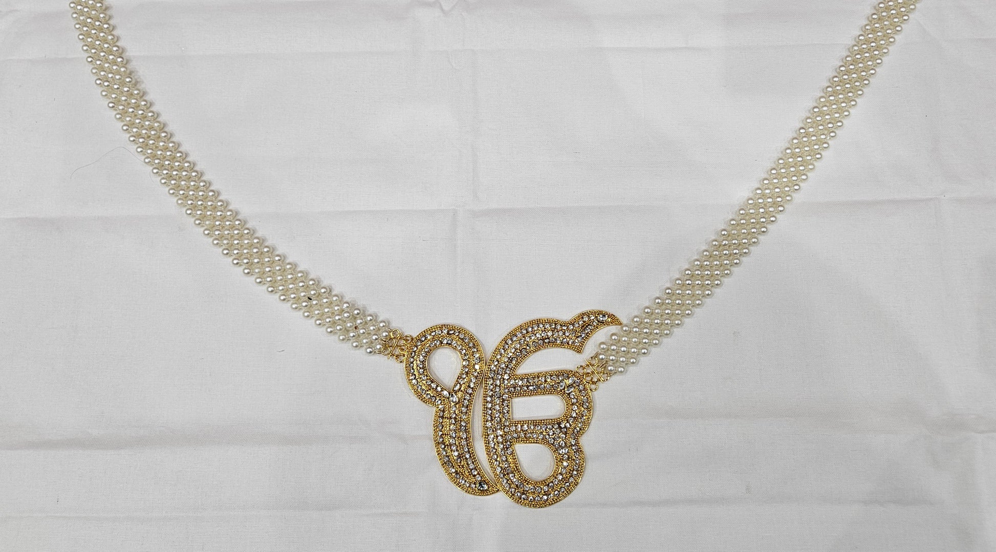 Ek Onkar Haar White Stones