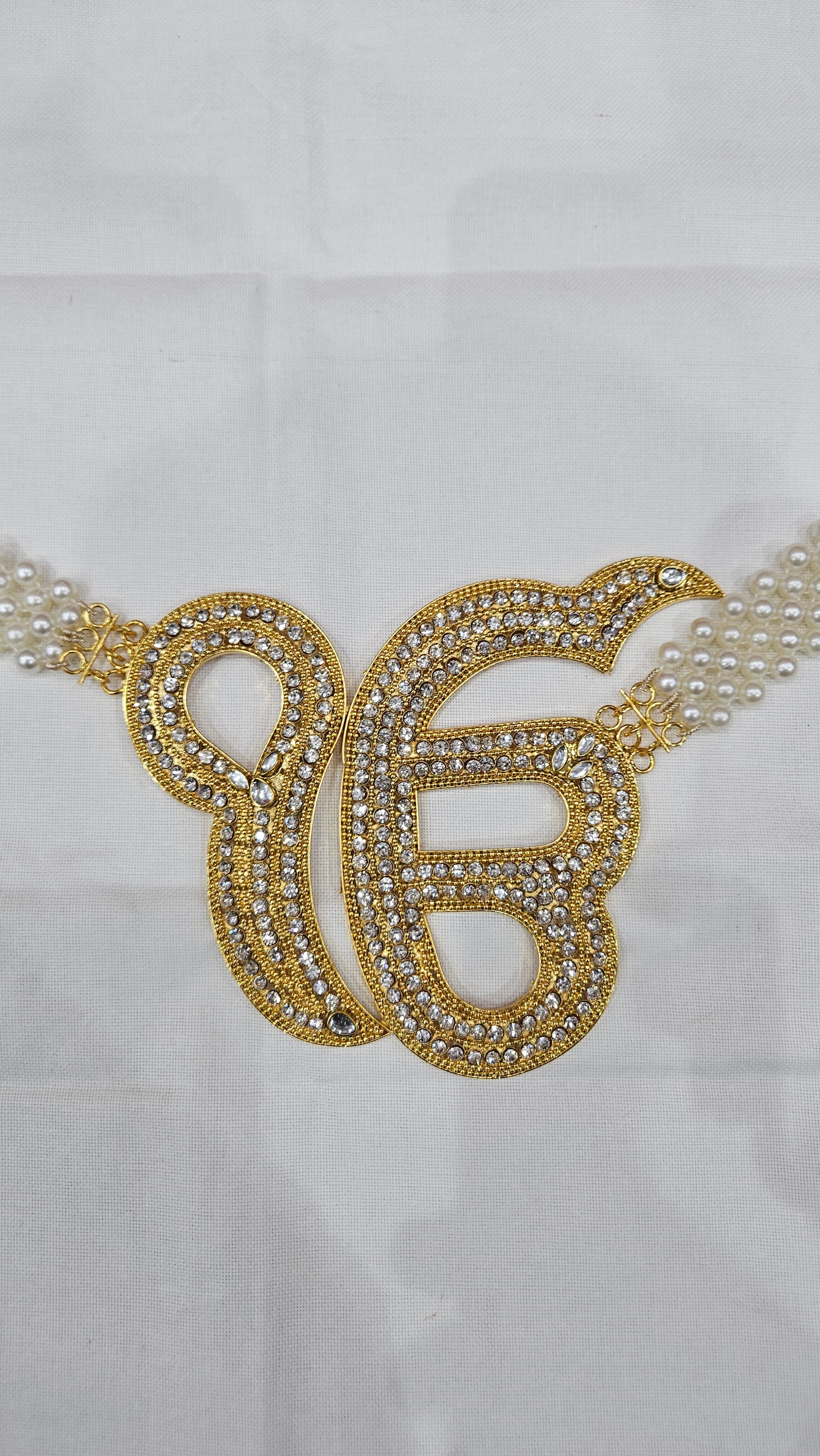 Ek Onkar Haar White Stones
