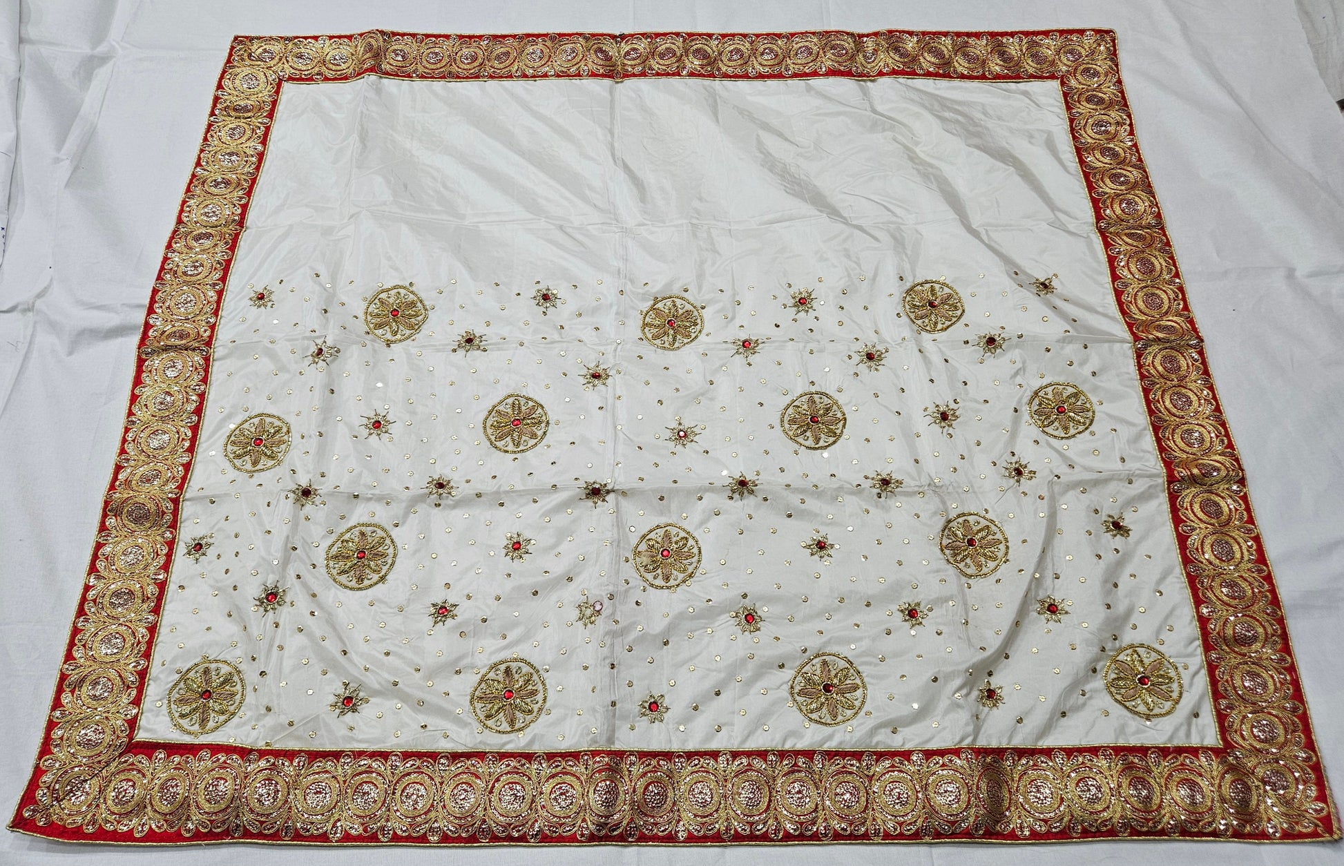 White Handwork Rumala Sahib