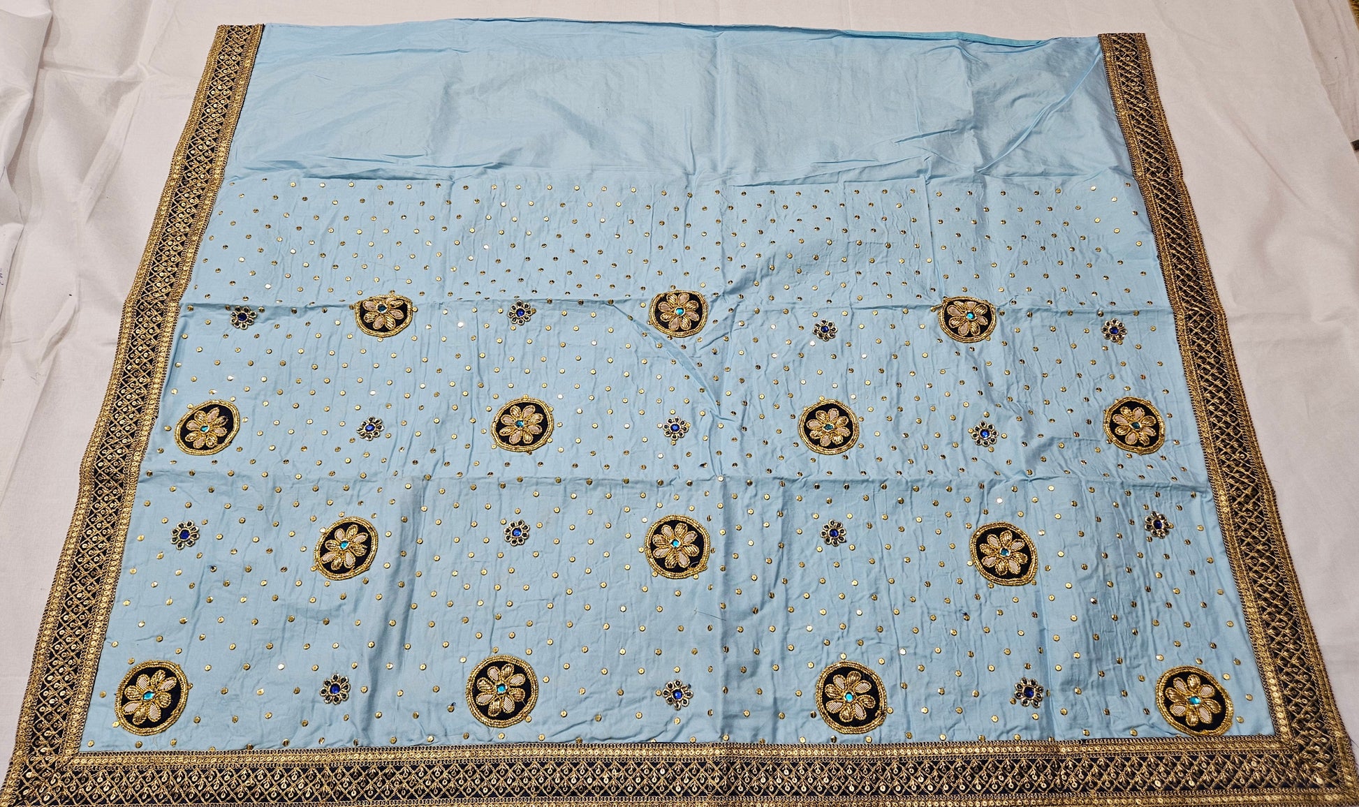 Sky Blue Handwork Rumala Sahib