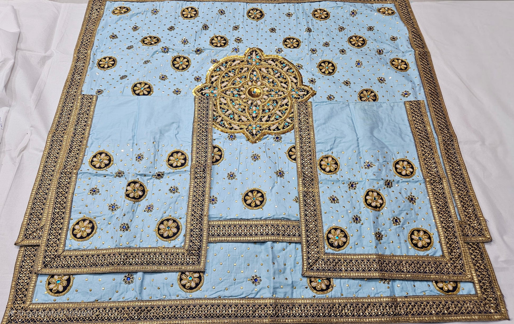 Sky Blue Handwork Rumala Sahib