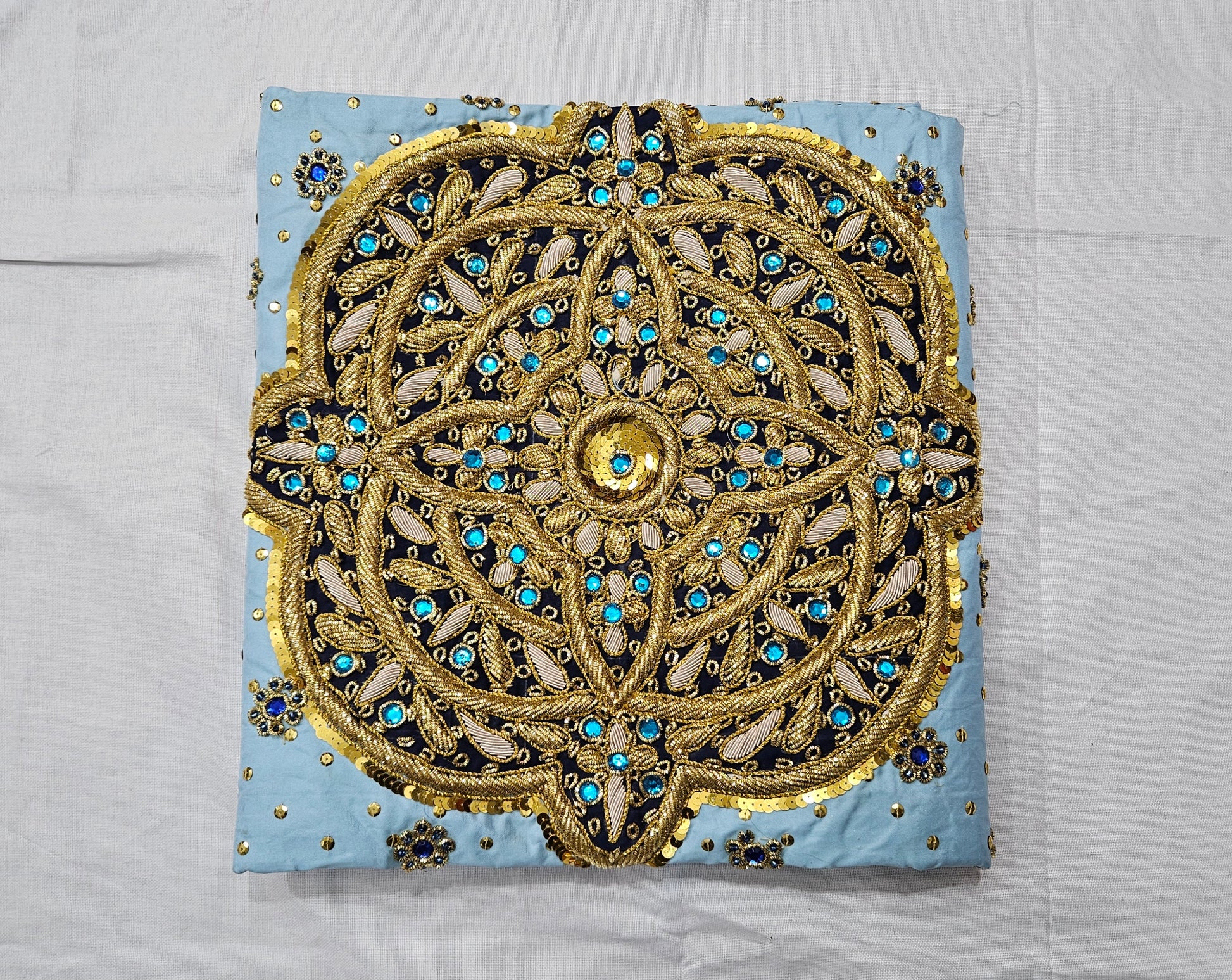 Sky Blue Handwork Rumala Sahib