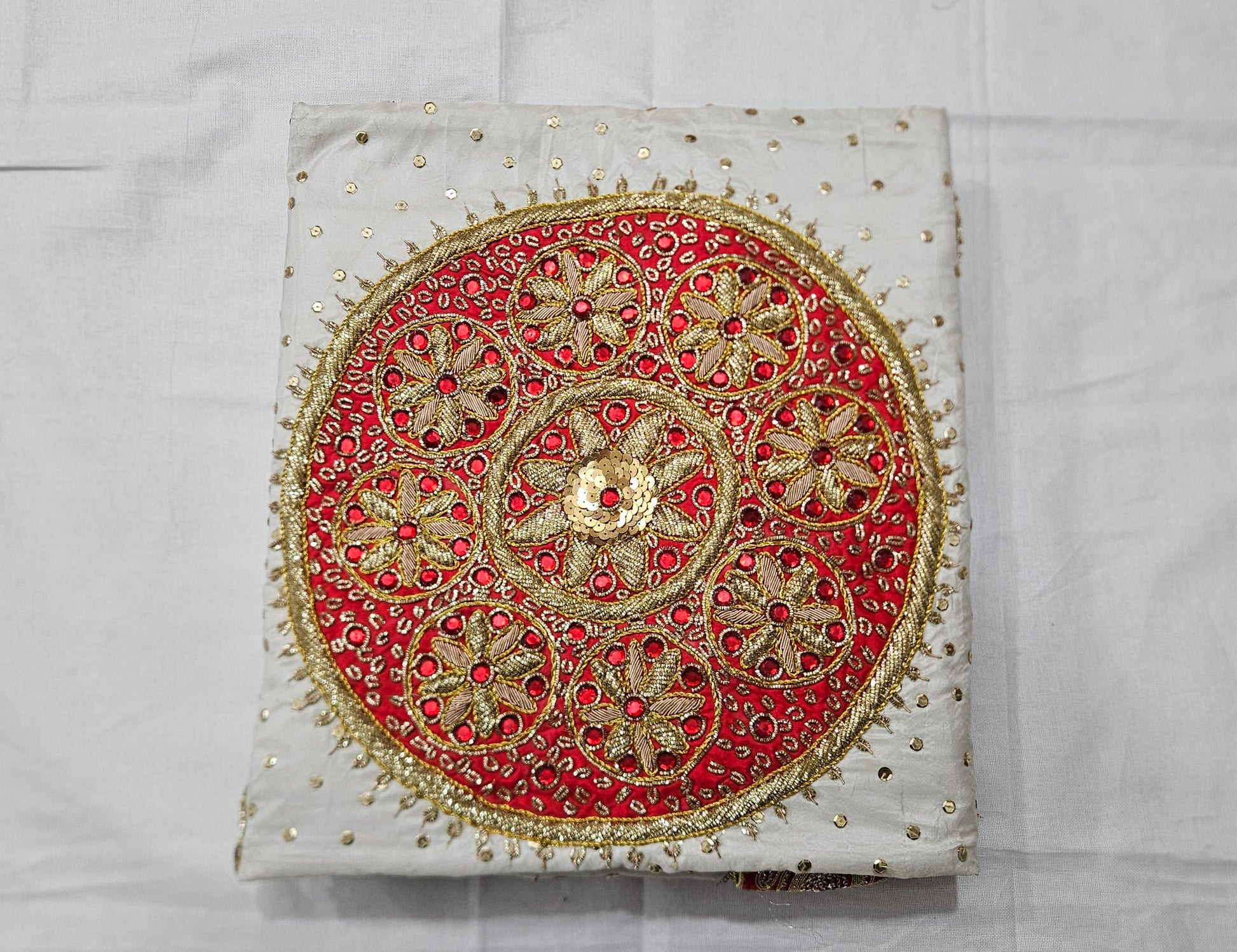 White Handwork Rumala Sahib